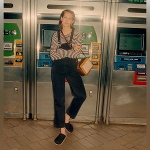 Straight-Leg Overalls in Lunar Wash - M